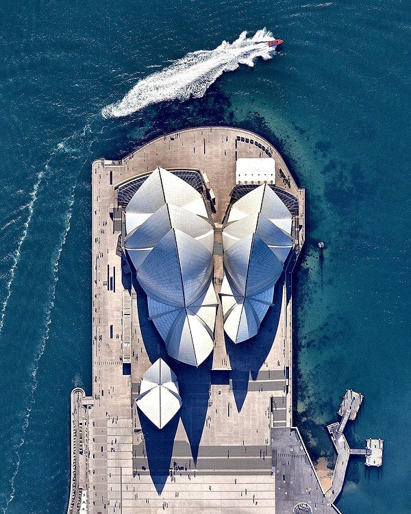 The Sydney Opera House, an iconic symbol of Australia and one of the most famous structures of the 20th century.