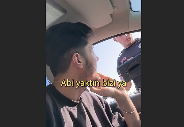 Bir genç, kendisine ceza yazan trafik polisi için edit yaptı.