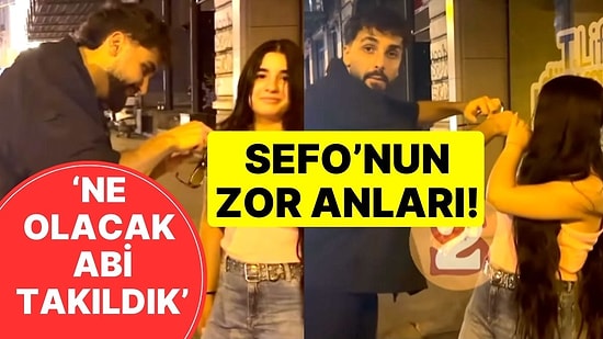 Fotoğraf Çekilirken Hayranının Saçlarına Dolanan Rapçi Sefo'nun Zor Anları: 'Ne Olacak Abi Takıldık'