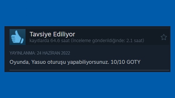 800k Yasuo oynayanların delüzyon seviyesi: