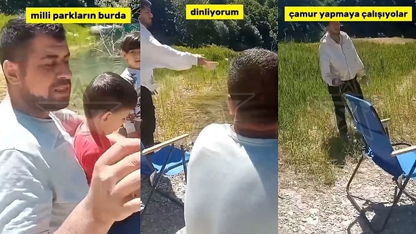 Bolu Sülüklügöl Tabiat Parkı'na çocuklarıyla birlikte balık tutmaya giden vatandaş, aldığı izinlere rağmen bölgedeki işletme sahibine para vermediği için personel tarafından engellendiğini duyurdu.