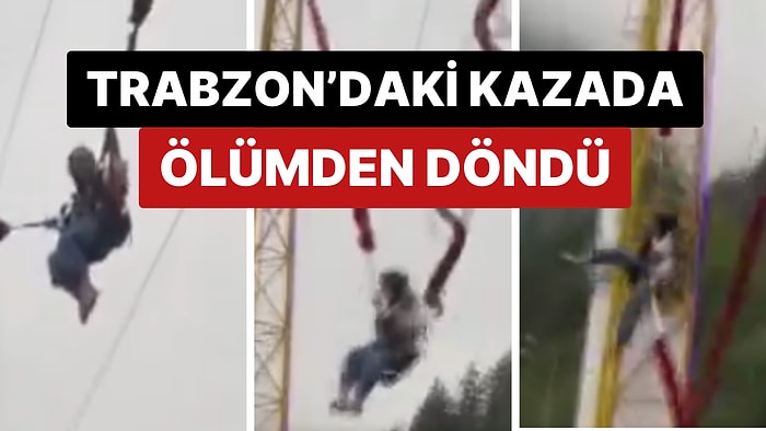 Uzungöl'de "İnsan Sapanının" Halatı Koptu: Yürekleri Ağza Getiren Kazada Bir Kadın Ölümden Döndü