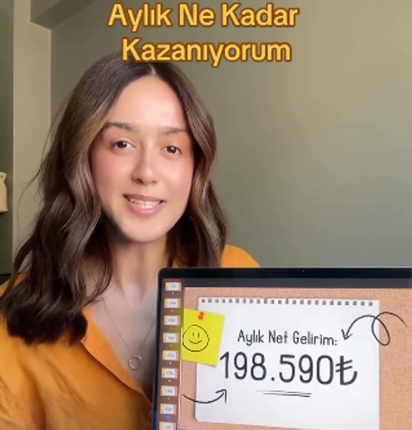 Kurumsal işinden 105 bin TL, sosyal medya iş birliklerinden ise 92 bin TL kazandığını açıklayan sosyal medya kullanıcısının aylık gelir ve giderleri şaşkınlık yarattı.