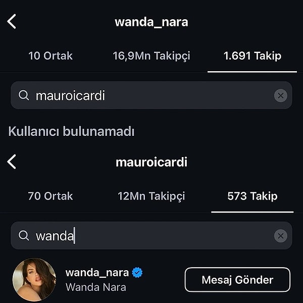 Wanda Nara'nın Icardi'yi takipten çıkartması da bu iddiaları güçlendirmiş, dün gece saatlerinde ise Wanda Nara ayrılığı resmen onaylamıştı.