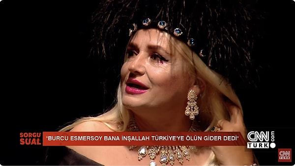 Esmersoy'un bunu Demet Akalın'a da yaptığını ve çok hırslı bir kadın olduğunu söyleyen Banu Alkan; CNN Türk'ün YouTube kanalında Sorgu Sual adlı programda Merve Şahin ve Melis Özcan'a Burcu Esmersoy'la hala konuşmadığını da açıklamış.