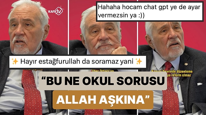 Yapay Zekadan İlber Ortaylı'ya Bir Soru Sorması İstendi Ortaylı Soruyu Beğenmedi:“Yapay Zekayla Muhatap Olmam"