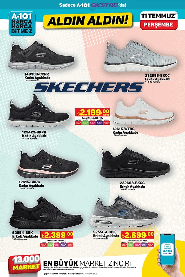 Skechers modelleri;