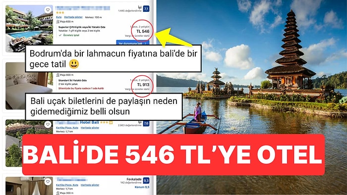 Bali'de Bir Gecelik Otel Fiyatları Sosyal Medyayı İkiye Böldü! "Lahmacun Fiyatına Bali'de Bir Gece Tatil"