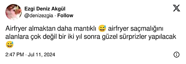 Konu elbette toplumsal meselemiz 'airfryer'a geldi 👇