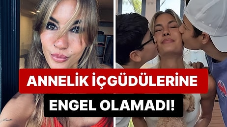 Tam Bir Erkek Annesi: Çağla Şıkel Oğlu Kuzey'in İlişkisinden Bahsederken Annelik İçgüdülerine Engel Olamadı