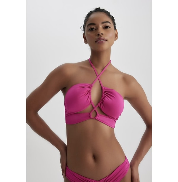 DeFacto Fall in Love Regular Fit Bikini Üstü