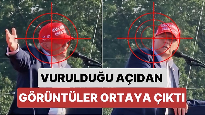 Mitingde Silahlı Saldırıya Uğrayan Donald Trump'ın Vurulduğu Açıdan Görüntüleri Ortaya Çıktı