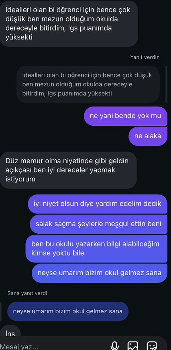 Sonrasında 'Düz memur olma niyetinde gibi geldin' diyerek daha da hadsizleşen kişi, adeta sinir küpüne döndürdü.