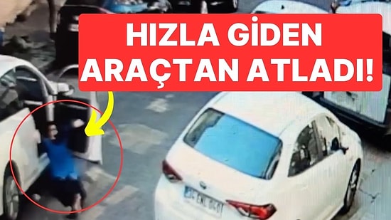 Kontrolden Çıkan Araçtan Atladı: Otomobilin Altında Kalmaktan Son Anda Kurtuldu