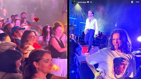 Belki denk gelmişsinizdir, en son Serenay Sarıkaya deli divane aşık hallerle, Mert Demir tişörtü giyip sevdiceğinin konserine gittiğinde olay olmuş, "ay cidden aşık galiba" dedirtmişti.