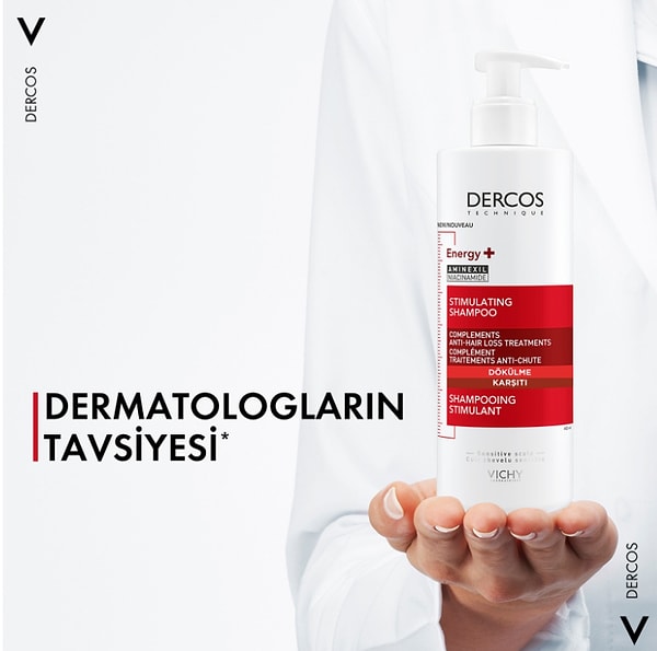 7. Vichy Dercos Energisant Şampuan 400 ml x 2