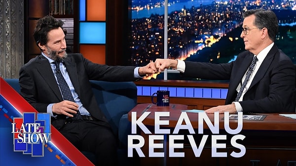 Keanu Reeves geçtiğimiz günlerde The Late Show programında Stephen Colbert'ın konuğu oldu ve filmin setinde başına gelen talihsiz kazayı anlattı.