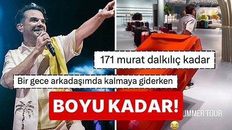 Yaz Turnesine Çıkan Kenan Doğulu'nun Kendisinden Uzun Devasa Valizi Dillere Fena Düştü!