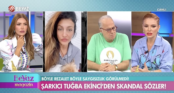 Magazin sunucusu Pınar Eliçe ise konuya sessiz kalamayıp "Tuğba'yı çok sağlıklı gördüğümü söyleyemeyeceğim. Olaylar çıkararak kendini gündeme getirmiş bir kişidir" diyerek söze başladı.