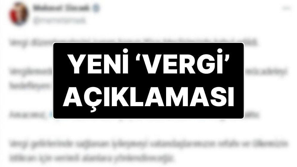 Bakan Şimşek: “Vergi Düzenlemesi Vatandaşlarımıza Yük Getirmiyor”