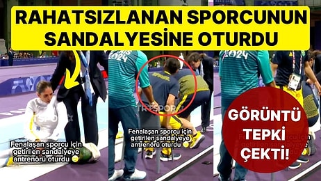 Antrenörden Tepki Çeken Hareket! Rahatsızlanan Brezilyalı Sporcu İçin Getirilen Sandalyeye Oturdu