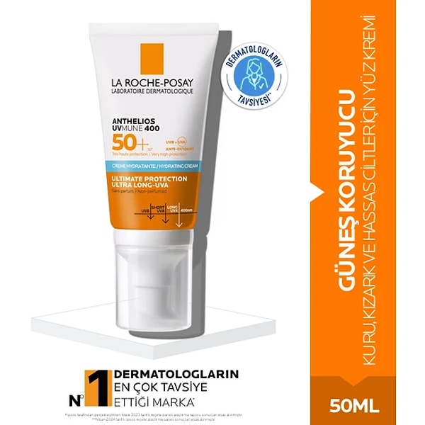 La Roche Posay Anthelios Uv 400 Spf 50+ Güneş Koruyucu Yüz Kremi