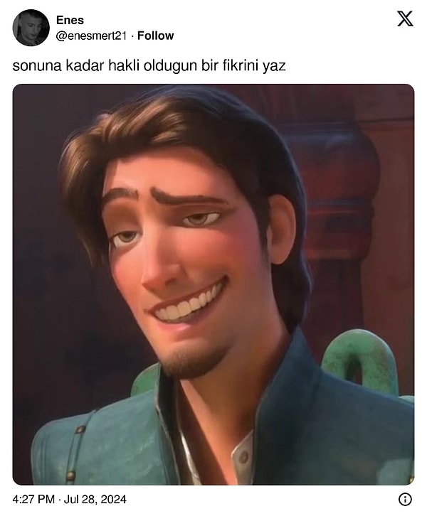 Paylaşım da şu şekildeydi.