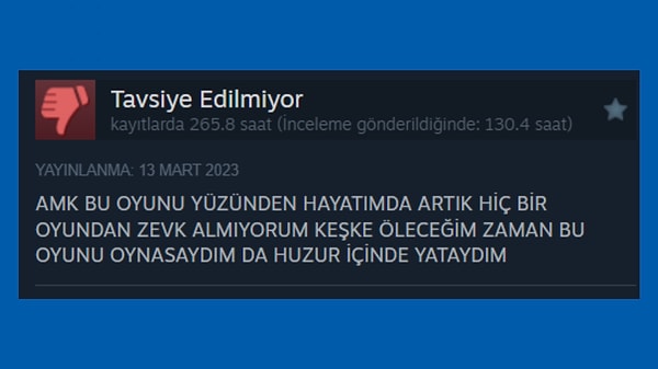 Biz buna RDR2 açmazı deriz.