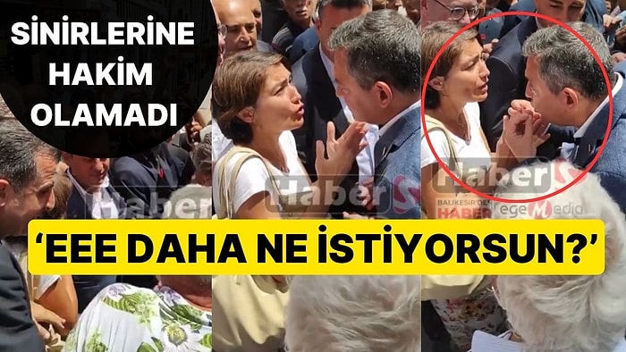 Hayvansever Vatandaş ile Özgür Özel Arasında Gergin Anlar! 'Eee Daha Ne İstiyorsun?'