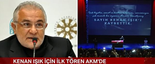 Veda töreni için ünlü ismin naaşı Atatürk Kültür Merkezi’ne getirilirken, Işık'ın cenaze törenine ünlü isimler akın etti.