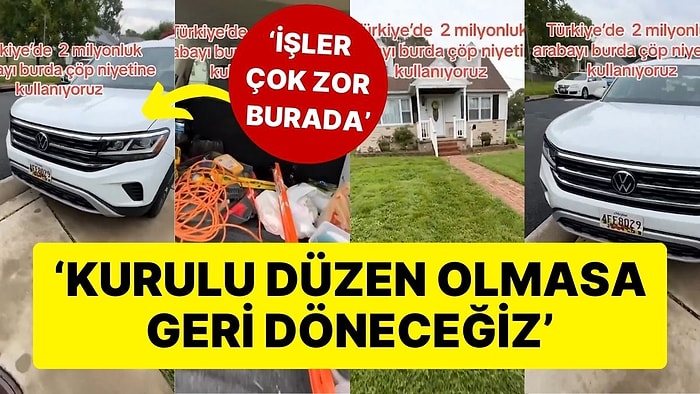 Gurbetçiden Tepki Çeken Paylaşım: '2 Milyonluk Aracı Çöp Niyetine Kullanıyoruz, Kurulu Düzenimiz Olmasa...'