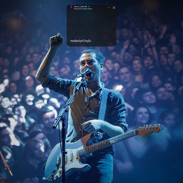 Ünlü isim Instagram hesabından yaptığı paylaşıma "medeniyet kaybı" notunu düştü.