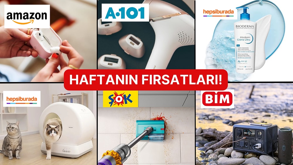 Haftanın Tüm İndirimleri Burada! Hepsiburada'dan Amazon'a Dikkat Çeken İndirimler ve Aktüel Katalogları