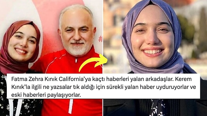 Kerem Kınık’ın ABD’ye Yerleştiği İddia Edilen Kızı Fatma Zehra Kınık'ın Arkadaşlarından Yalanlama