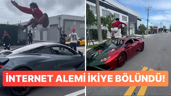 İnternetin Delisi IShowSpeed Canlı Yayında 2 Spor Arabanın Üstünden Atladı