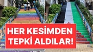 Cihangir'deki Ünlü Merdivenler Filistin Bayrağı Renklerine Boyandı: Muhafazakarlar Bile Öfkelendi!