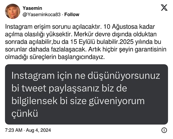 Yasemin Koca '10 Ağustos'a kadar açılmak olasılığı' yüksek diyerek süreci şu şekilde anlattı.👇