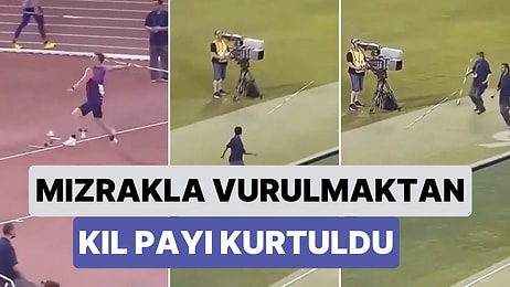 Olimpiyatlarda Cirit Performanslarını Kaydederken 21. Yüzyılda Mızrakla Ölmekten Son Anda Kutulan Kameraman