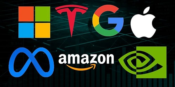 ABD'de "Muhteşem 7"li olarak adlandırılan "Apple", "Alphabet", "Amazon", "Meta Platforms", "Microsoft", "Nvidia" ve "Tesla"nın toplam piyasa değeri resesyon endişeleriyle büyük kayba uğradı.