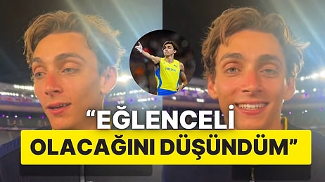 Yusuf Dikeç Pozu Veren İsveçli Armand Duplantis: "Bunun Son Derece Havalı Gözüktüğünü Düşünüyordum"