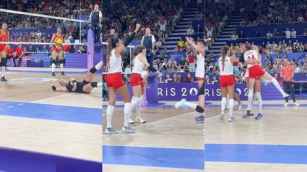 A Milli Kadın Voleybol Takımı'mız Paris 2024 Olimpiyat Oyunları'nda yarı final için Çin'le karşı karşıya geldi.