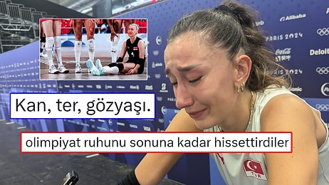 Sakatlansalar da Gözyaşları İçinde Maça Devam Eden Gizem Örge ve Hande Baladın'a Gelen Yorumlar