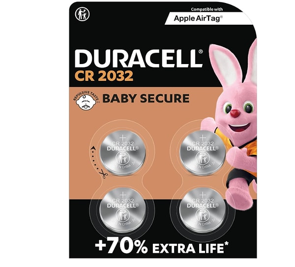 10. Duracell CR2032 Lityum Düğme Piller 3V (4’lü Paket)