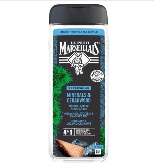 13. Le Petit Marseillais Duş Jeli Men Serisi Mineral ve Sedir Ağacı (400 ml)