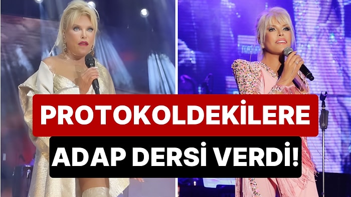 Konserinde Kendisine Yapılan Saygısızlığı Fark Eden Süperstar Ajda Pekkan Müziği Kesip Nezaket Dersi Verdi