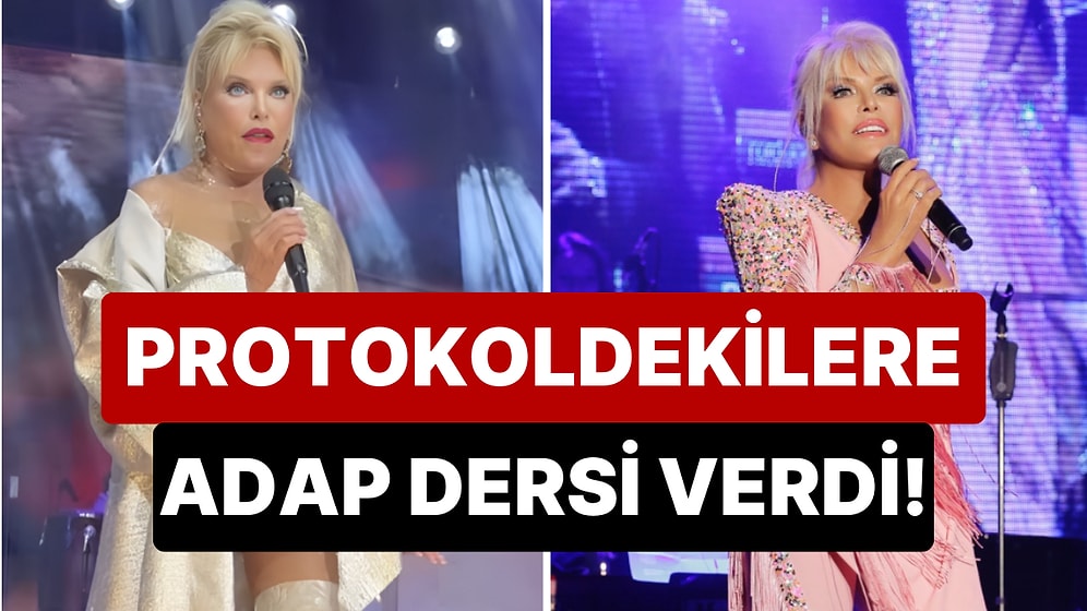 Konserinde Kendisine Yapılan Saygısızlığı Fark Eden Süperstar Ajda Pekkan Müziği Kesip Nezaket Dersi Verdi