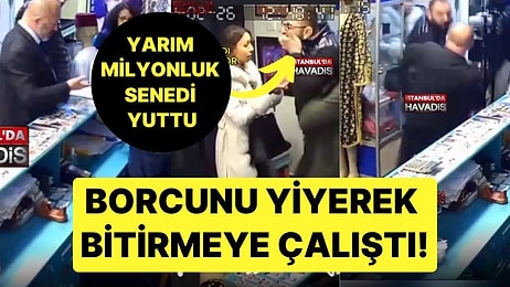 Borcunu Yiyerek Bitirmeye Çalıştı! Yarım Milyonluk Senedi Yuttu