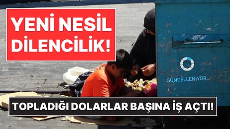 Dilencilikte Yeni Trend: Çöpten Yemek Yeme Numarası! Topladığı Dolarlar Başına İş Açtı