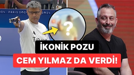 Cem Yılmaz İkonikleşip Tüm Dünyayı Kendine Hayran Bırakan Yusuf Dikeç Pozundan Geri Kalmadı