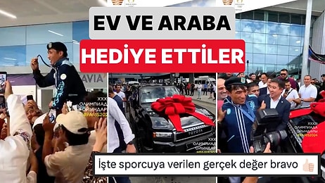 Ülkesine İlk Kez Altın Madalya Kazandıran Kazakistanlı Judocu Yeldos Smetov Omuzlarda Taşındı